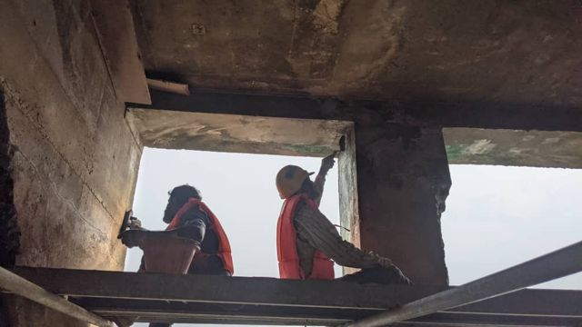 Jetty Upgrading & Maintenance by Euro Energy: soffit repair